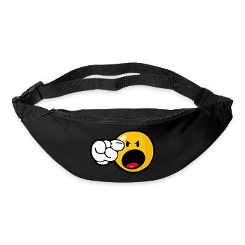 Smiley Angry - Sac banane - noir - Devant