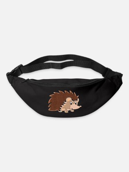 hérisson - Sac banane - noir