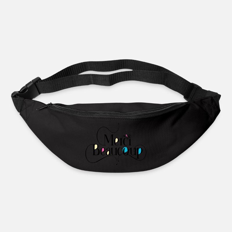 ich danke dir sehr - Gürteltasche - Schwarz