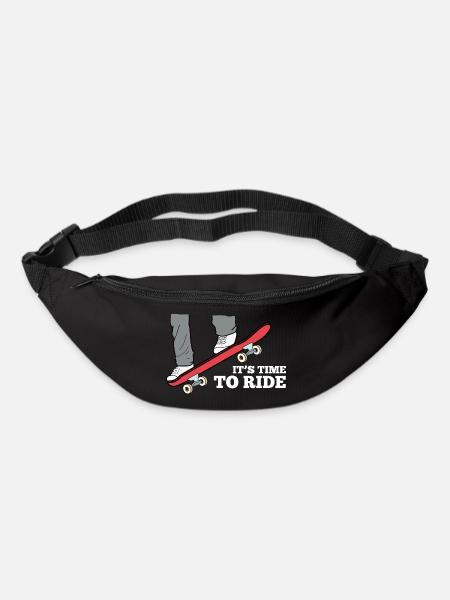 Skateboard Jump Saying Kids - Bum bag - black