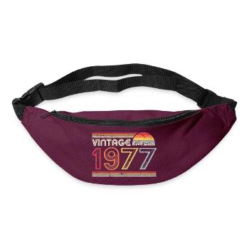 1977 Vintage Geburtstagsgeschenk - Gürteltasche - Burgunderrot - Vorne
