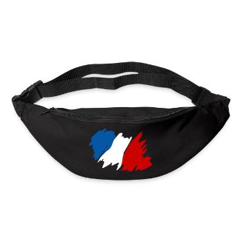 Frankreich Französische Fahne Franzose France Deko - Gürteltasche - Schwarz - Vorne