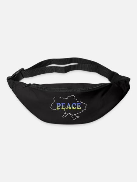 Peace for Ukraine - Bum bag - black