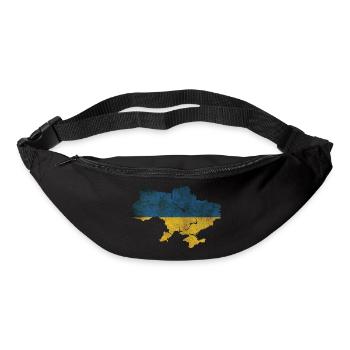 Ukraine - National border in national flag - Bum bag - black - Front