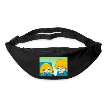 Junge, der seine kleine Freundin beobachtet - Gürteltasche - Schwarz - Vorne