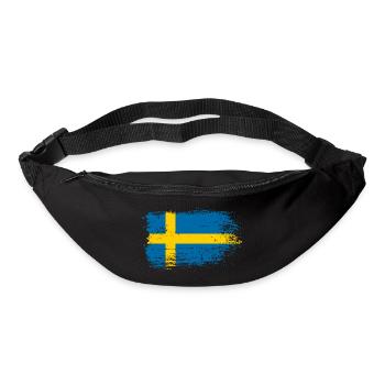 Bürste für die gestresste schwedische Flagge - Gürteltasche - Schwarz - Vorne
