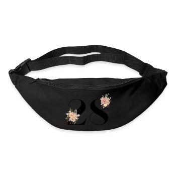 28th Anniversary Flowers (Gift of 28 years) - Bum bag - black - Front
