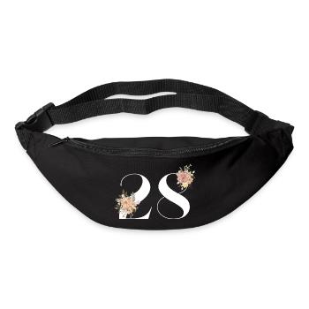 28th Anniversary Flowers (Gift of 28 years) - Bum bag - black - Front
