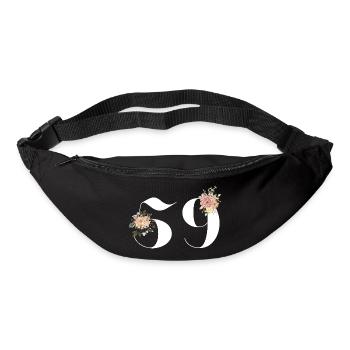 Blumen zum 59-jährigen Jubiläum (Geschenk von 59 Jahren) - Gürteltasche - Schwarz - Vorne