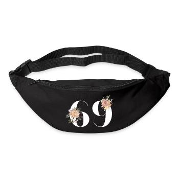 69th Anniversary Flowers (Gift of 69 years) - Bum bag - black - Front