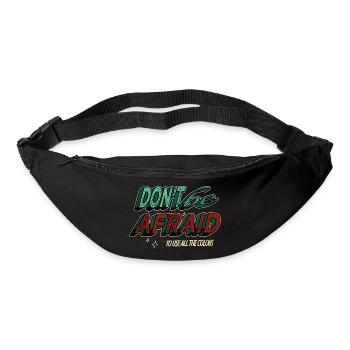 citation coeur fierté féminine tenues droits humains - Sac banane - noir - Devant