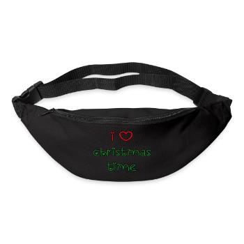 J’adore Noël. J’adore Noël - Sac banane - noir - Devant