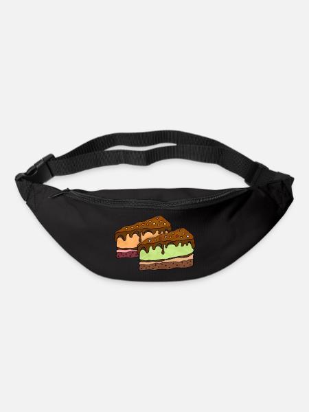 Kuchen - Gürteltasche - Schwarz