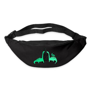 RAWR means I LOVE YOU in DINOSAUR (Farbe) - Gürteltasche - Schwarz - Vorne