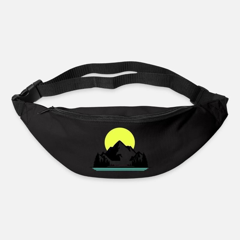 Mountains - Gürteltasche - Schwarz