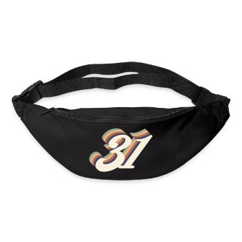 31ème anniversaire vintage - Sac banane - noir - Devant