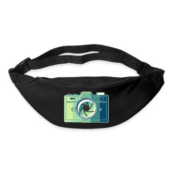 Caméra à film rétro - Sac banane - noir - Devant