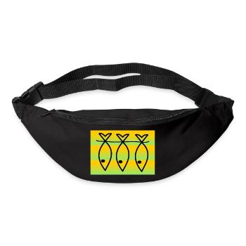 SARDINE. FISH. APRIL FOOL. EASTER. SEA - Bum bag - black - Front