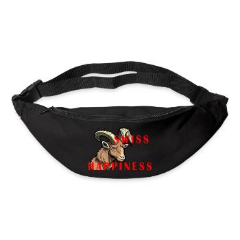 Steinbock Swiss Happiness - Gürteltasche - Schwarz - Vorne