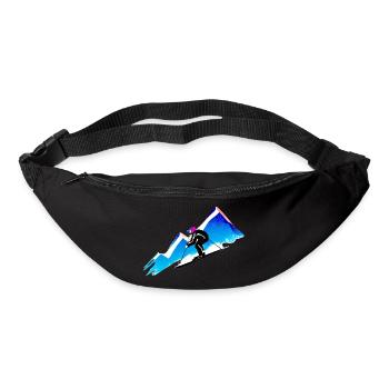 Ski Ski Tenue de ski Ski Design Skifahrer - Sac banane - noir - Devant