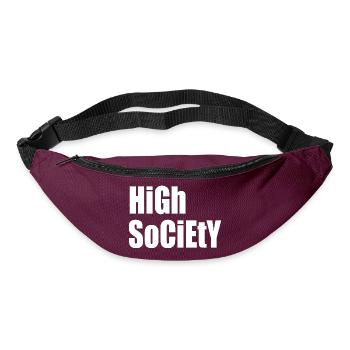 High-Society-Rave - Gürteltasche - Burgunderrot - Vorne