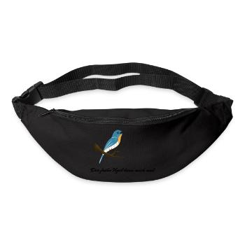 Der frühe Vogel kann mich mal - Gürteltasche - Schwarz - Vorne