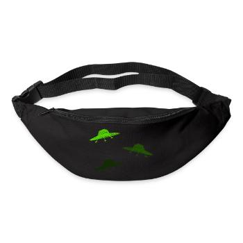 Vaisseau spatial OVNI - Sac banane - noir - Devant
