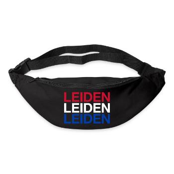 LEIDEN Netherlands Niederlande Flgge - Gürteltasche - Schwarz - Vorne