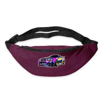 Jdm / Tuning / Turbolader / Felgen / Chiptuning - Gürteltasche - Burgunderrot - Vorne