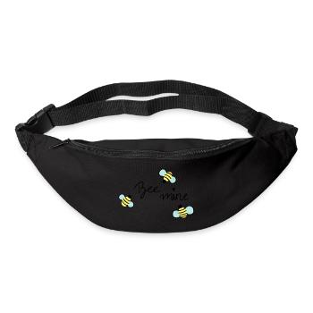 Abeille mine abeille mignonne cadeau amour - Sac banane - noir - Devant