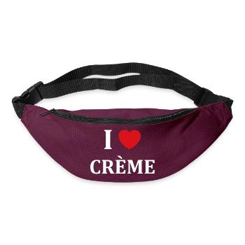Humour crème fraiche - Sac banane - bordeaux  - Devant