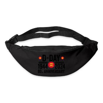Normandy D-Day 80th Anniversary 1944 2024 - Bum bag - black - Front