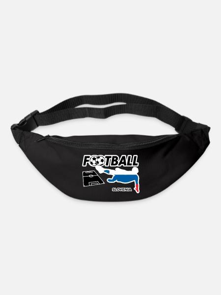 Fièvre du football Slovénie - Sac banane - noir