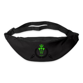 darts wappen - Gürteltasche - Schwarz - Vorne