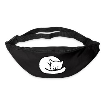 Süße Katze - Gürteltasche - Schwarz - Vorne