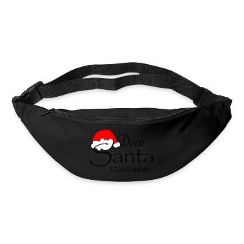 Dear Santa I Can Explain - Bum bag - black - Front