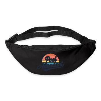Humour au bord de la piscine - Sac banane - noir - Devant