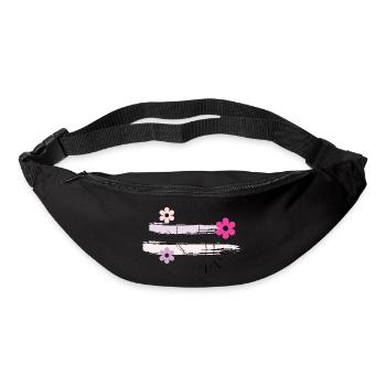 Minimalist Butterfly & Floral Art - Bum bag - black - Front