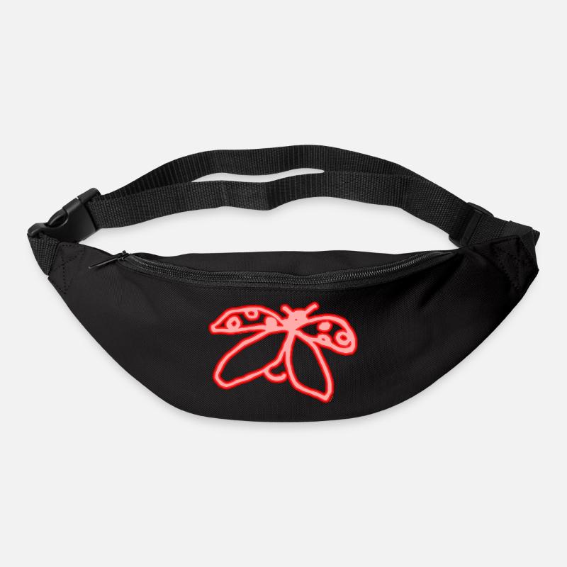 Neon Ladybug - Bum bag - black