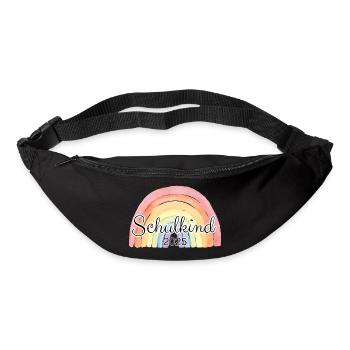 Schulkind Regenbogen bunt - Gürteltasche - Schwarz - Vorne