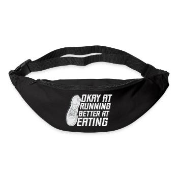 Marathon Runner Okay At Running Gift - Sac banane - noir - Devant
