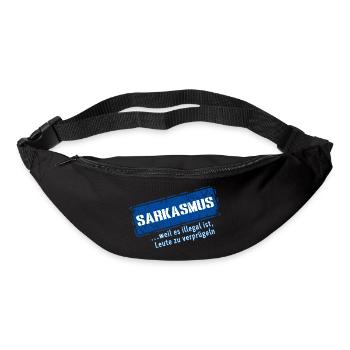 Sarcasm–... 'Cause it's illegal (Fun) - Bum bag - black - Front