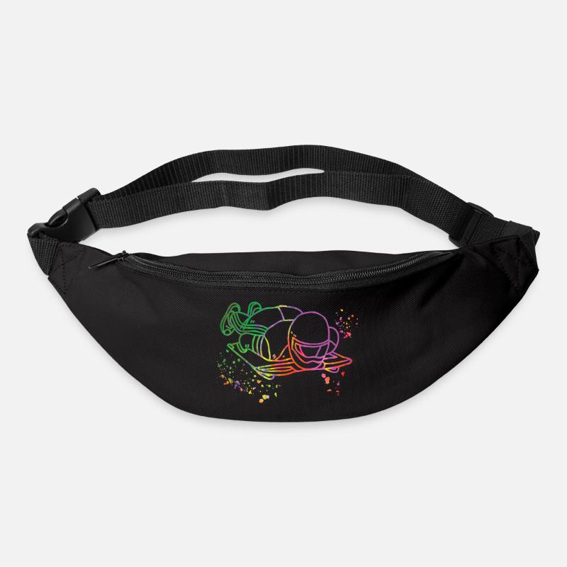 Skeleton Bobsleigh Winter Sports Sled - Gürteltasche - Schwarz