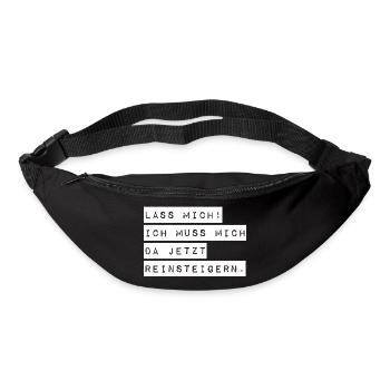 Let me, I've got to get into it - Bum bag - black - Front
