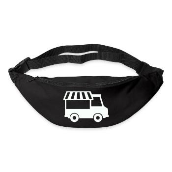 Food Truck Silhouette - Bum bag - black - Front