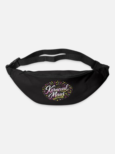 Kölner Karnevalsmaus Alaaf Lustig Fasching Geschen - Gürteltasche - Schwarz