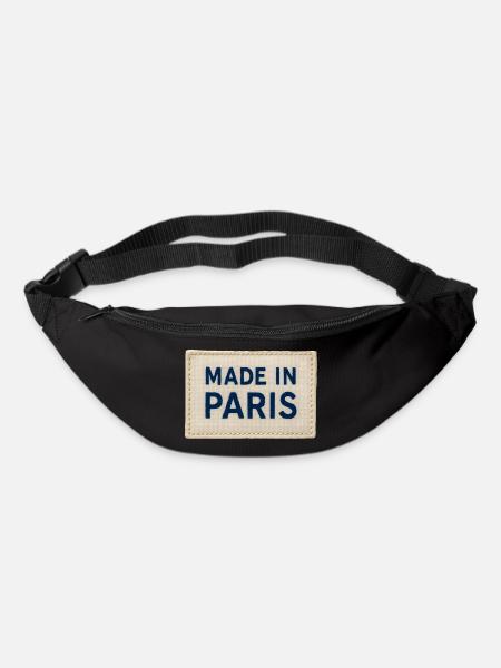 Made in Paris Fabric Patch - Bum bag - black
