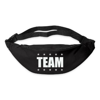 Team with stars - Bum bag - black - Front