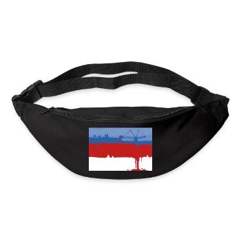 ŁUŽICA KRAWI - BRUNICA - Bum bag - black - Front