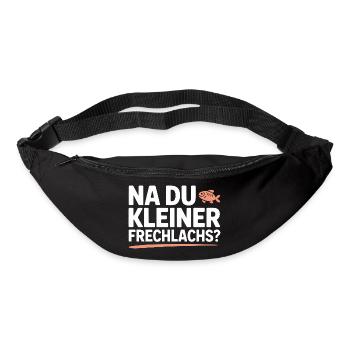Na Du Kleiner Frechlachs Gamer Lachs Meme Zocker - Gürteltasche - Schwarz - Vorne